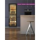 Vitrina vinuri incorporabila Nevada NW180D-SS, capacitate 398 litri, 2 zone temperatura +2/+20 °C, argintiu