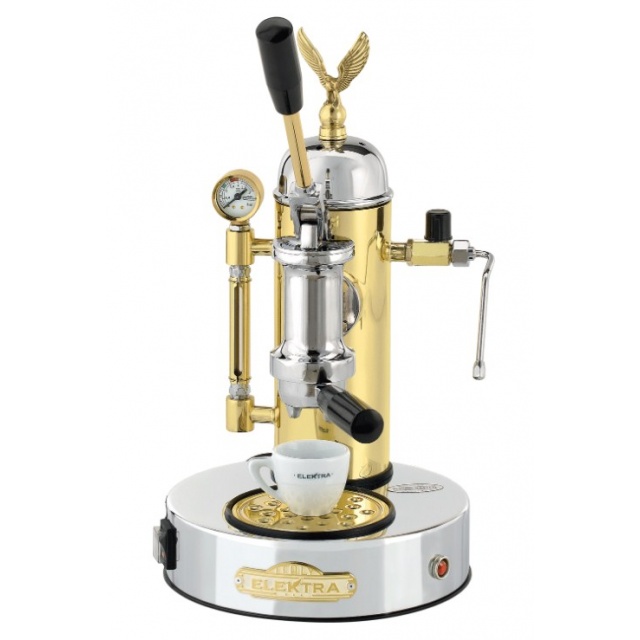 Automat de cafea Elektra MICRO CASA A LEVA S1CO cu manetă si pârghie 10kg crom si alamă