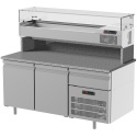 Masa rece pentru brutarie si patiserie, ILsa Neos PA TNPP2V1520, cu rebord, capacitate 293 l, temperatura -2° +8° C, inox