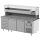 Masa rece pizza cu expunere ingrendiente, ILsa Neos BNPZ0120, 2 usi, cu rebord, -2/+8°C, inox