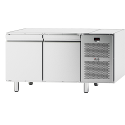 Masa rece pentru pizza, ILsa Neos TNMP2V2560, 2 usi, -2/+8°C, inox