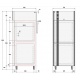 Masa rece pentru brutarie si patiserie, ILsa Neos PA TNPP2V1520, cu rebord, capacitate 293 l, temperatura -2° +8° C, inox