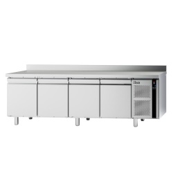 Masa rece pentru brutarie si patiserie, ILsa Neos PA TNPP2V1520, cu rebord, capacitate 293 l, temperatura -2° +8° C, inox