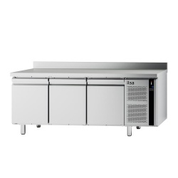 Masa rece pentru brutarie si patiserie, ILsa Neos PA TNPP2V1520, cu rebord, capacitate 293 l, temperatura -2° +8° C, inox