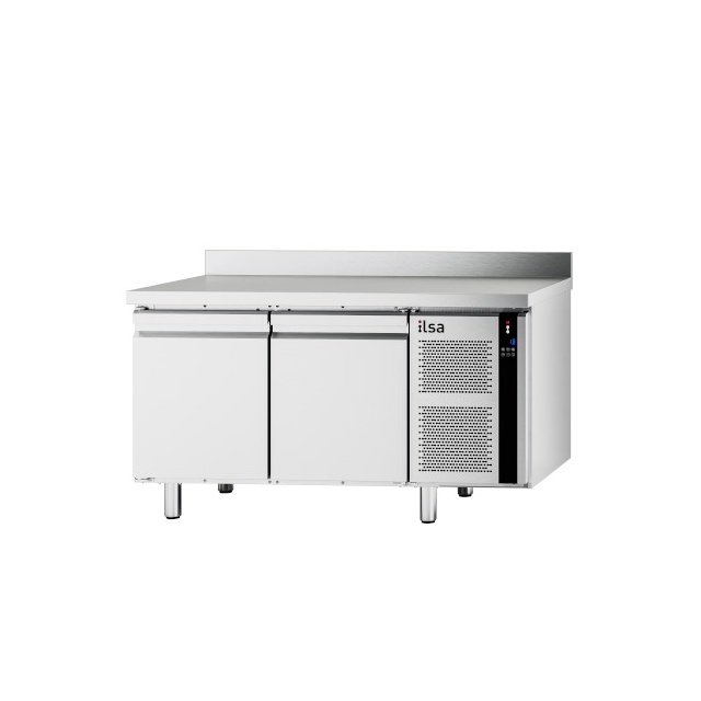 Masa rece pentru brutarie si patiserie, ILsa Neos PA TNPP2V1520, cu rebord, capacitate 293 l, temperatura -2° +8° C, inox