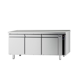 Masa rece pentru brutarie si patiserie, ILsa Neos PA TNPP2V1520, cu rebord, capacitate 293 l, temperatura -2° +8° C, inox