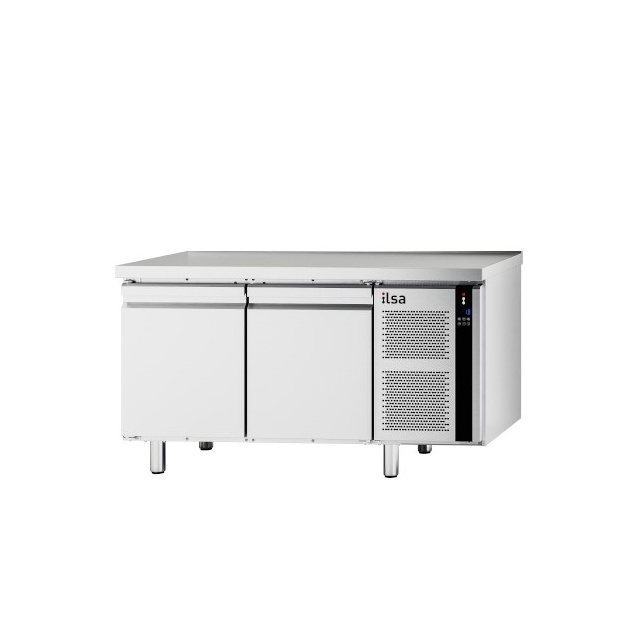 Masa rece pentru brutarie si patiserie, ILsa Neos PA TNPP2V1520, cu rebord, capacitate 293 l, temperatura -2° +8° C, inox