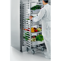 Masa rece pentru brutarie si patiserie, ILsa Neos PA TNPP2V1520, cu rebord, capacitate 293 l, temperatura -2° +8° C, inox