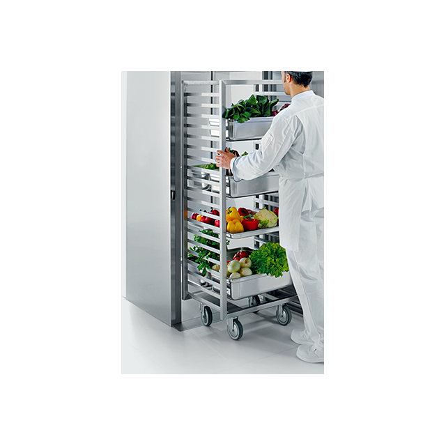 Vitrina frigorifica profesionala ILsa Roll IN ARL1V1R00, cu 2 usi, 2500 l, fara compresor, temperatura +2/+10°C, inox