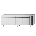 Masa rece pentru brutarie si patiserie, ILsa Neos PA TNPP2V1520, cu rebord, capacitate 293 l, temperatura -2° +8° C, inox