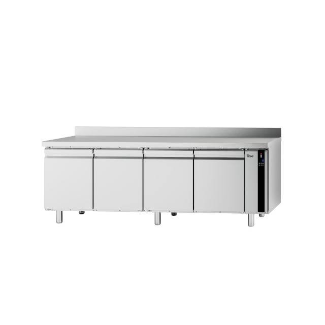 Masa rece pentru brutarie si patiserie, ILsa Neos PA TNPP2V1520, cu rebord, capacitate 293 l, temperatura -2° +8° C, inox