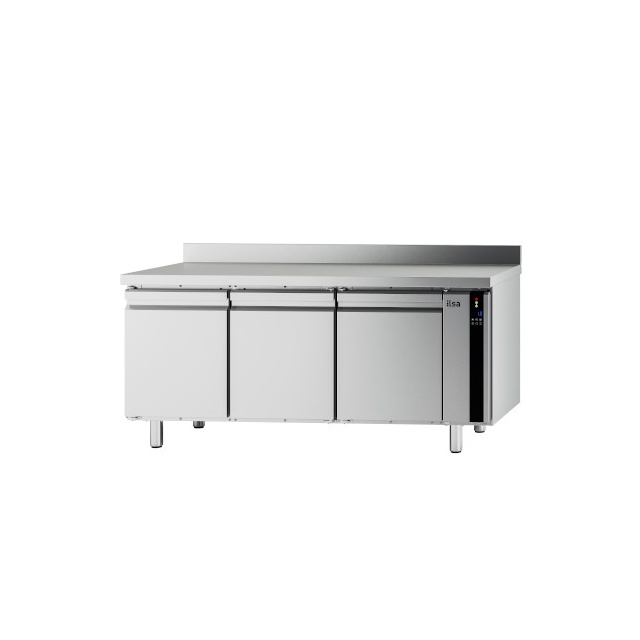 Masa rece pentru brutarie si patiserie, ILsa Neos PA TNPP2V1520, cu rebord, capacitate 293 l, temperatura -2° +8° C, inox