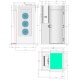 Masa rece pentru brutarie si patiserie, ILsa Neos PA TNPP2V1520, cu rebord, capacitate 293 l, temperatura -2° +8° C, inox