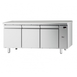 Masa rece ILsa TNPP3V1510, 3 usi, capacitate 457 l, temperatura -2°+8°C, inox