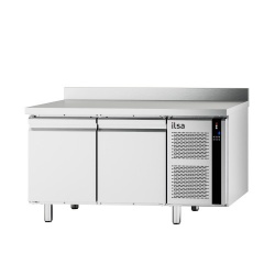 MASA RECE REFRIGERATA ILSA EVOLVE H.670 TEMP2V2520, PENTRU PATISERIE, CU 2 USI, BLAT CU REBORD, TEMPERATURA -2°/+8°C, INOX