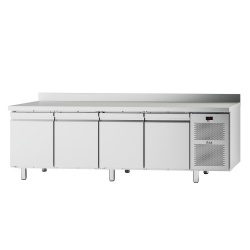 Masa rece pentru brutarie si patiserie, ILsa Neos PA TNPP2V1520, cu rebord, capacitate 293 l, temperatura -2° +8° C, inox
