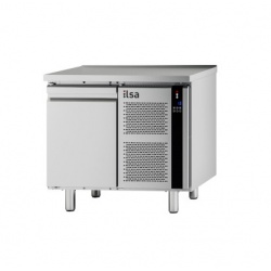 Masa rece ILsa Evolve TEMG1V2500 cu rebord, clasa A, capacitate 98 l, temperatura -2°+8°C, inox