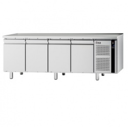 Masa rece ILsa Evolve TEMG4V2510 cu 4 usi, clasa A, capacitate 483 l, temperatura -2°+8°C, inox
