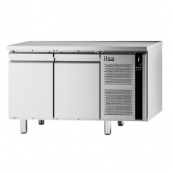Masa rece pentru brutarie si patiserie, ILsa Neos PA TNPP2V1520, cu rebord, capacitate 293 l, temperatura -2° +8° C, inox