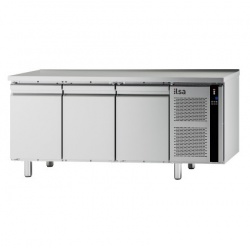 Masa rece pentru brutarie si patiserie, ILsa Neos PA TNPP2V1520, cu rebord, capacitate 293 l, temperatura -2° +8° C, inox