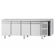 Masa rece refrigerata ILsa Evolve T9MG4V2500 cu 4 usi, fara blat, clasa A, capacitate 519 l, temperatura -2°+8°C, inox