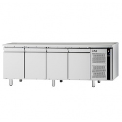 Masa rece pentru brutarie si patiserie, ILsa Neos PA TNPP2V1520, cu rebord, capacitate 293 l, temperatura -2° +8° C, inox