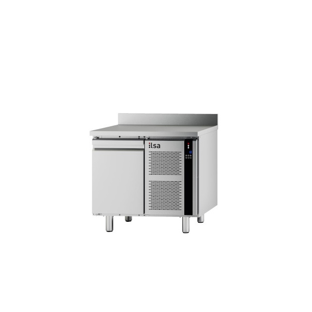 Masa rece refrigerata ILsa Evolve T9MG1V2550 cu rebord, capacitate 105 l, temperatura -20°-10°C, inox