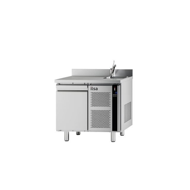 MASA RECE REFRIGERATA ILSA EVOLVE H.710 GN T9MG1V2560, BLAT CU REBORD SI CHIUVETA, TEMPERATURA -2°/+8°C, INOX