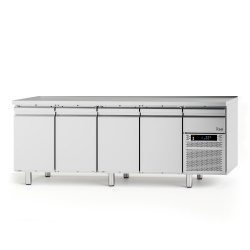 MASA RECE REFRIGERATA ILSA EVOLVE H.710 GN T9CG4V1500, 4 USI CU SERTAR PE MOTOR, FARA BLAT, TEMPERATURA -2°/+8°C, INOX