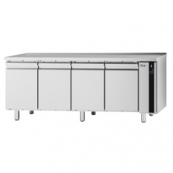 Masa rece ILsa Evolve T9PG4V1500 cu 4 usi, fara blat, capacitate 519 l, temperatura -2°+8°C, inox