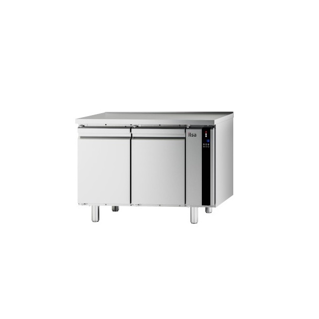 Masa rece pentru brutarie si patiserie, ILsa Neos PA TNPP2V1520, cu rebord, capacitate 293 l, temperatura -2° +8° C, inox