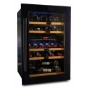 Vitrina de vinuri Datron capacitate 35 sticle incorporat 2 zone C° negru