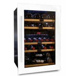 Vitrina de vinuri Datron capacitate 35 sticle incorporat 2 zone C° alb