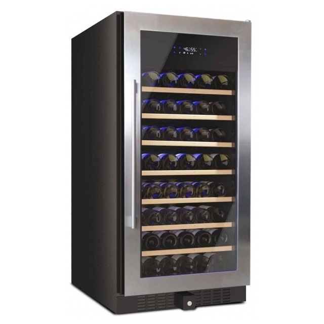Vitrina de vinuri Datron professional linia Luxury capacitate 96 sticle incorporat 1 zona C° argintiu