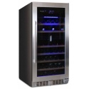 Vitrina de vinuri Arte Vino OXP1T98NPD capacitate 98 sticle temperatura 0/+35°C negru