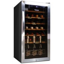 Vitrina de vinuri Datron 28 sticle 1 zona temperatura C° negru argintiu