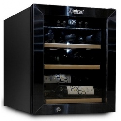 Vitrina de vinuri Datron 12 sticle lumina LED 1 zona temperatura C° negru