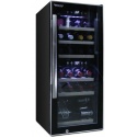 Vitrina de vinuri Datron 24 sticle 2 zone temperatura C° negru