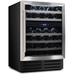 Vitrina de vinuri Datron 46 sticle 2 zone temperatura C° negru