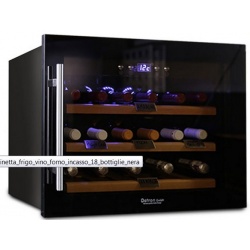 Vitrina de vinuri Datron încorporata cu compresor 18 sticle 1 zona temperatura C° negru