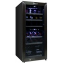 Vitrina de vinuri Datron 38 sticle 2 zone temperatura C° negru