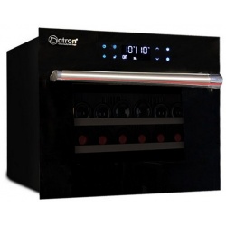 Vitrina de vinuri Datron încorporat cu compresor 24 sticle 1 zona temperatura C° negru