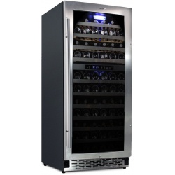 Vitrina de vinuri Datron 111 sticle 2 zone temperatura C° negru argintiu