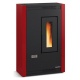 Soba Extraflame Nordica LUISELLA pe peleți schimbător de căldură 4,4 kw - bordeaux înveliș din oțel Soba Extraflame Nordica LUISELLA pe peleți schimbător de căldură 4,4 kw - bordeaux înveliș din oțel