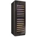 Vitrina de vinuri din Datron Luxury Line 166 sticle 2 zone temperatura C° negru