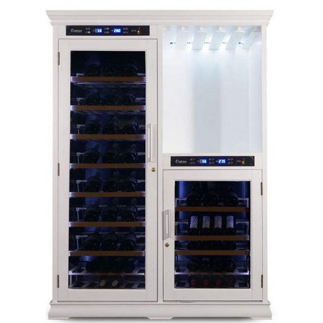 Vitrina de vinuri Arte Vino OXP1T98NPD capacitate 98 sticle temperatura 0/+35°C negru