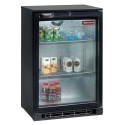 Vitrina frigorifica ventilata pentru bar Diamond TAB1/D-R6 cu o usa batanta, capacitate 122 l, negru