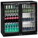 Vitrina frigorifica ventilata pentru bar Diamond TAB1/D-R6 cu o usa batanta, capacitate 122 l, negru