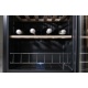 Vitrina de vinuri Datron usa dubla 70 sticle 2 zone temperatura C° negru argintiu