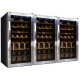 Vitrina de vinuri Datron usa dubla 84 sticle cu compresor 3 zone temperatura C° negru argintiu Vitrina de vinuri Datron usa dubla 84 sticle cu compresor 3 zone temperatura C° negru argintiu